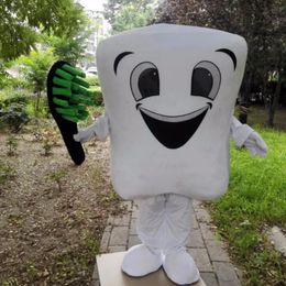 2024 Halloween Tooth Teeth Mascot Costume Costume Halloween Party Game Dress tenue Performance Activity Promotion Adult Taille
