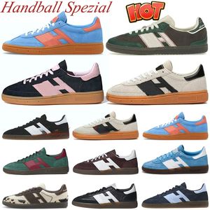 2024 Handball Spezial Clear Pink Sneakers Designer Chaussures Vegan OG Aluminium Noir Gomme Marron Rouge Hommes Femmes Baskets Sports Plats En Plein Air