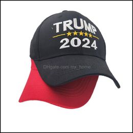 2024 Hoed Presidentiële Verkiezingsbrieven Gedrukt Baseball Caps voor Mannen Vrouwen Sport Verstelbare VS Hip Hop Peak Cap Head Wear Drop Leverings 202