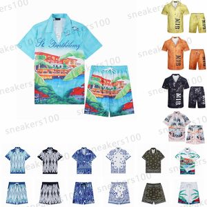 2024 Hawaii Designer T-shirts Polos Men Femmes Amirir Shirt Hip Hop Costumes à manches courtes