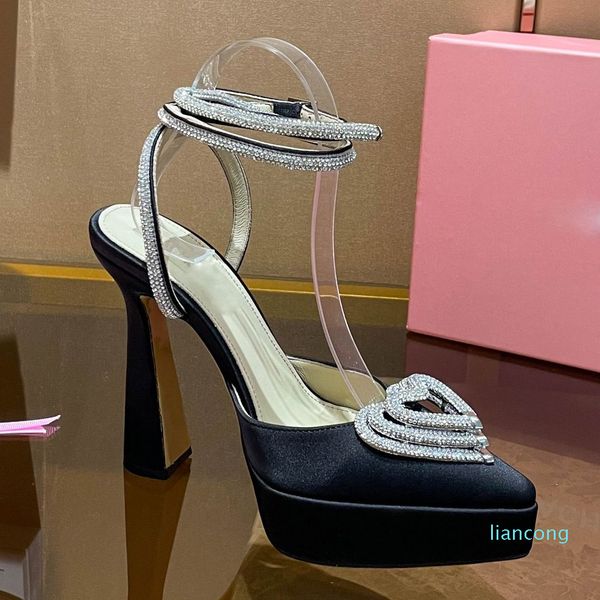 2024 Slingbacks à talon 12,5 cm High Sélection d'image de sandale à talons à talons avec boîte