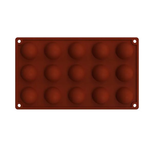 2024 Moule de silicone hémisphérique 5/6/15/24 Trou Food Grade Moule de boulangerie pratiques Chocolate Candy Moule Moule de cuisson