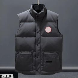 Veste de poche de styliste pour femmes, Parkas à manches longues, fermeture éclair, Badge, manteau décontracté en duvet d'oie, débardeur de sport, haute Boutique, 2024