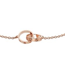 2024 Bracelets de charme en acier de haute édition Love for Women Girls Ladies Gift Designer Jewelry Classic Design Double Loop CrosedQ3