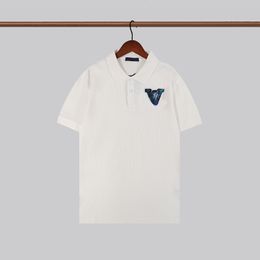 2024 Designer pour hommes haut de gamme Confortable Respirant Résistant aux rides Business Casual POLO Père Vêtements Designer T-shirt Polo Shirt