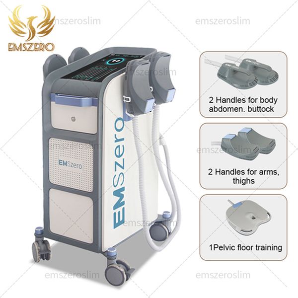 2024 Productos de alta gama Emszero Nova EMS 6000W Neo 14 Tesla Hi-emt Muscle Sculpt Machine con 4 manijas y almohadilla de estimulación pélvica opcional EMSSlim