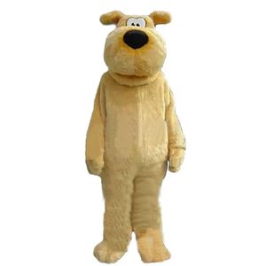 2024 Hoogwaardige bruine hondenmascotte Kostuum Verjaardagsfeestje Halloween Outdoor Outfit Suit Mascot voor Fun Outfit Suit voor volwassenen