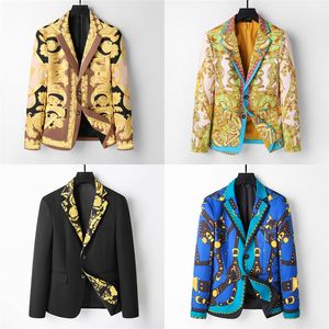2024 Designer de haute qualité Homme homme costume de vestes blazer manteaux motif de fleur pour les hommes lettre de styliste broderie à manches longues.