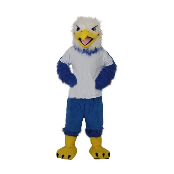 2024 Costume de mascotte d'oiseau aigle de haute qualité Mascotte personnalisée Carnaval Fancy Dress Costumes School College Halloween mascotte pour adulte