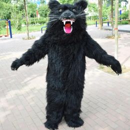 2024 Halloween Black Bear Cartoon Mascot Mascot Costumes Fursuit Business Apparel Christmas Robe Costuming