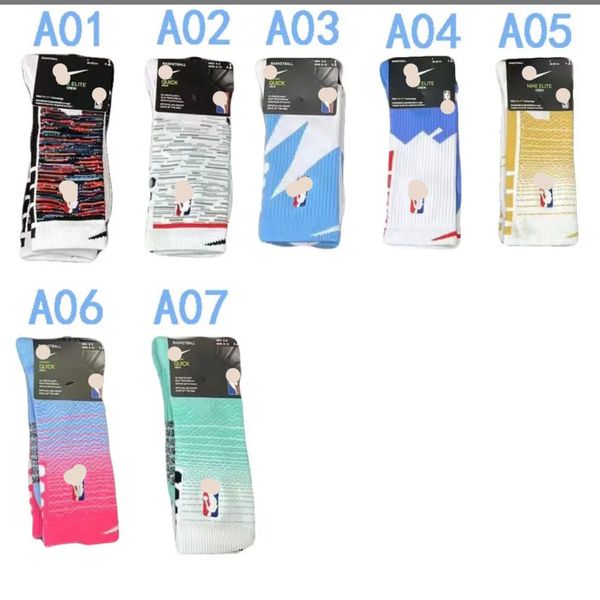 2024 chaussettes de sport à crochet de haute qualité Logo Elite Basketball Choques de basket-ball Bouconnettes Sweat Man Socks Athletic