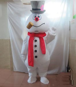 2024 Haute qualité Hot The Snowman Mascot Costume adulte Frosty the Snowman Costume