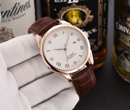 2024 Luxury de haute qualité Montres de travail à trois aiguilles avec fonction calendaire quartz watch top marque de bracelet