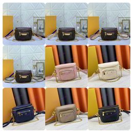 2024 Hoogwaardige mannen Women Mini Bumbag Designer Taille Bag Fanny Pack Brown Leer Lederen Lady Crossbody Portemones Messenger Men Handtas Mini Wallet 82335 #133