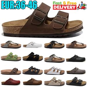 2024 Pantanes pour hommes de haute qualité Sandale Womens Clogs Sandales Summer Simes Blanc Blanc Bleu en cuir en cuir Bleu Platformage Falt Tlides 36-46