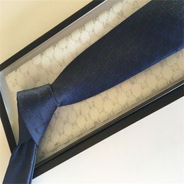 2024 Alta calidad Nuevos adultos Corbata Diseñador Corbata de seda Negro Azul Jacquard Tejido a mano para hombres Boda Casual y Corbata de negocios Caja de moda Corbatas