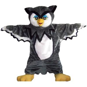 Costume de mascotte de hibou de haute qualité, déguisement de fête d'anniversaire à thème animé, tenue de personnage d'halloween, 2024