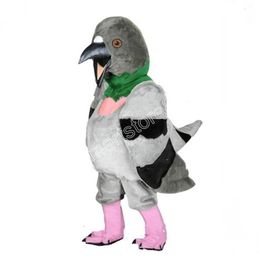 Costume de mascotte Pigeon de haute qualité, tenue fantaisie pour fête d'anniversaire, thème animé, Halloween, tenue de personnage, 2024