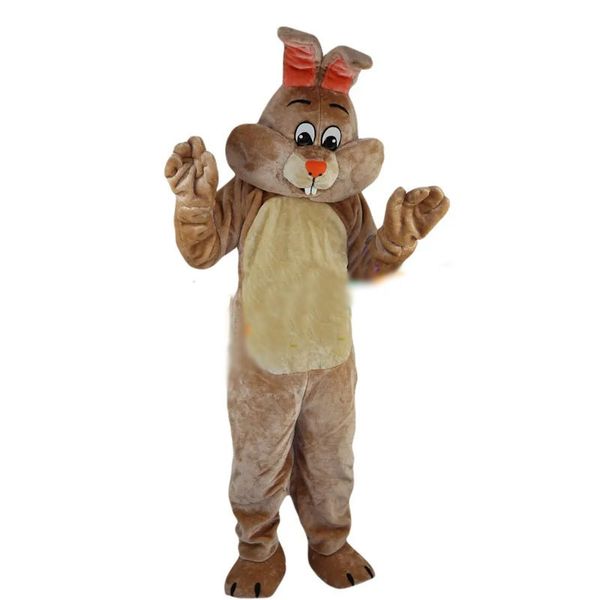 2024 Costume de mascotte de Pâques de lapin de haute qualité Costume Mascotte personnalisée Carnaval Fancy Dress Costumes School College Halloween Mascot pour adulte