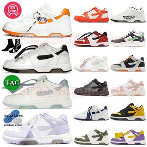 2024 Esponja de alta calidad Mid Top Lows OOO Fuera de la oficina para hombres Mujeres Zapatillas de deporte Plataforma Entrenador Suela de goma al aire libre Mocasines Offes Blanco Rosa Gris claro Casual Dhgate