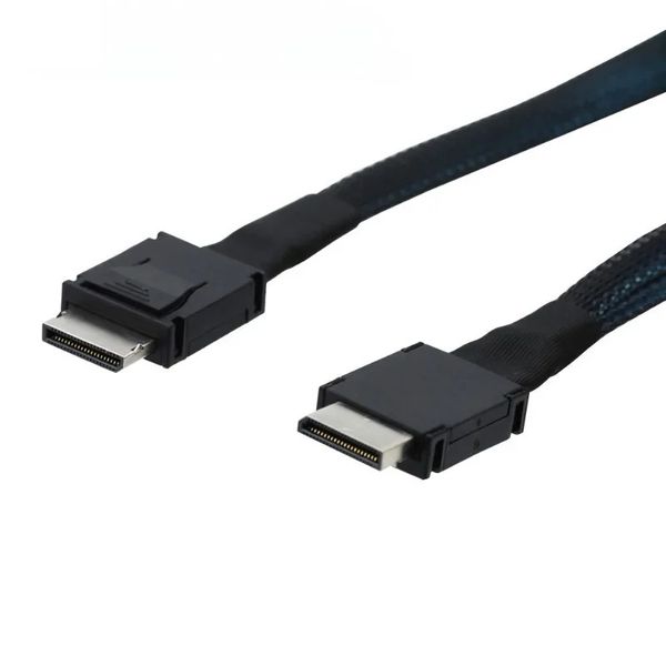 2024 Câble de connexion interne du serveur à grande vitesse avec mini SF-8611 4i à SFF-8611 4i Interface adaptée à la connexion interne