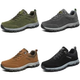 2024 Zapatos de senderismo Hombres Mujer Negro Verde Browm Amarillo Oscuro Entrenadores para hombre Zapatillas deportivas al aire libre