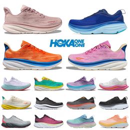 2024 HOK Athletic Cloud Bottoms Running Shoes Hokah Clifton 9 Bondi 8 Damesheren Jogging Sports Trainers Gratis mensen Kawana Hokka Foam Runners Sneakers Maat 36-47