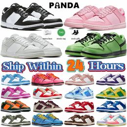 2024 Dhgate Panda Chaussures Faible Noir Blanc Photon Dust UNC Plat Designer Baskets Hommes Femmes Courir Entraîneurs De Marche Taille 36-47 US 13