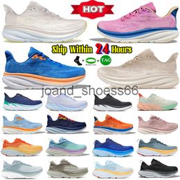 2024 Hokah Mens Running Shoes Designer Sneakers Clifton 9 Women Men Bondi 8 Sneaker Shifting Sand Nimbus One Antracite wandelschoenhoens Outdoor Sports Trainers
