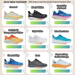 2024 Hokashoes met originele Designer Shoe Bondi 8 Hokaa schoenen Clifton 9 hardloopschoenen Men Damesschoenen Platform Sneakers beste kwaliteit Trainers Runnners 36-45