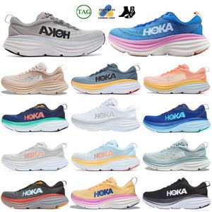 2024 Hokka Clifton 9 Bonedi 8 Chaussures de course Free People Chaussure Femmes Hommes Lait de poule Ice Blue Cyclamen Sweet Lilac One Baskets Cloud Cliftons 8 Jogging Sports Sneaker's