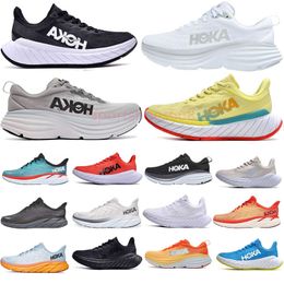 2024 Hokka schoenen One Bondi 8 hardloopschoenen dames platform sneakers hokah schoenen Clifton 9 Men Blakc White Harbor Mens Women Trainers Runnners 36-45