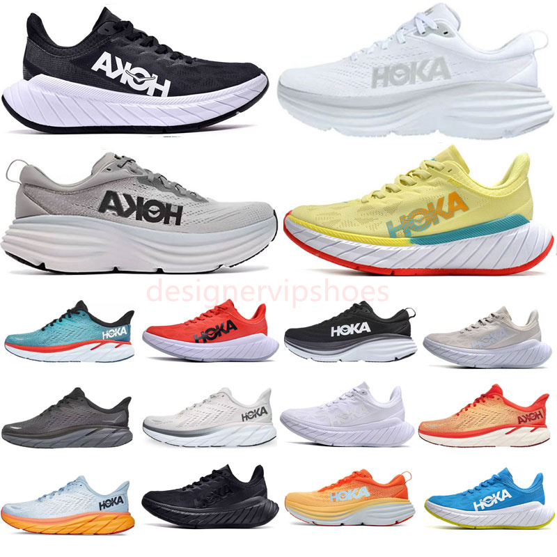 2024 Hokka Shoes One Bondi 8 Running Shoes Womens Platform Sneakers Hokah Shoes Clifton 9 Men Blakc White Harbour Mens Women Trainers Runnners 36-45