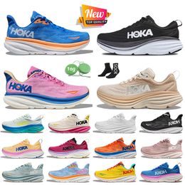 2024 HOLA CHABORS DE RUNAGE BLANC Noir rose mousse Clifton 9 Bondi 8 Holas Chaussures Femmes Jogging Jogging Trainers Free People Carbon X2 Cloud Airy Blue Runners Sports Sneakers