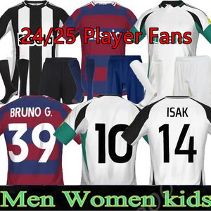 2024 Home Away Soccer Jerseys Bruno G. Joelinton Isak 24 25 3rd Tonali Fans Joueur Maximmin Wilson Almiron Football Shirt Man Kid Kit 16-XXL