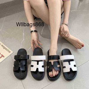 2024 Home Oran Paris Slippers L Chypre Nouveau été One Line With Sandals For Women Have Logo Have Logo