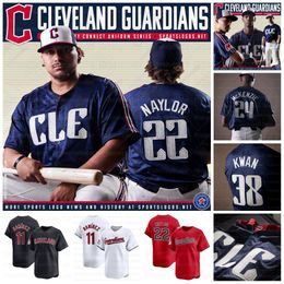 22 Josh Naylor Guardians 2024 City Connect Jerseys Steven Kwan Celevand Jose Ramirez Bo Naylor Triston McKenzie Emmanuel Clase Brayan Rocchio Brennan Shane Bieber