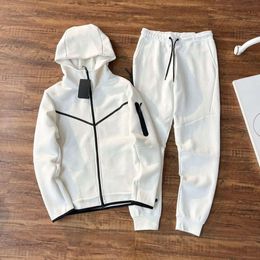 2024 Hoodies Tech Fleece Couleur Sportswear Full Zip Pant Tracksuit Set Techs Fleeces Techfleeces Sport Pantal