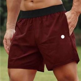 2024 Hooters Shorts Mannen Yoga Sport Outdoor Fiess Sneldrogend lululemenI Effen Kleur Casual Running Kwart Broek Beste Mode gik888