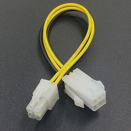 2024 Hot 20cm 8 "ATX 4 PIN Male a 4pin Hembra CPU Fuente de alimentación Extensión Cable Conector Cable Conector2. Para un adaptador de fuente de alimentación de 8 pulgadas