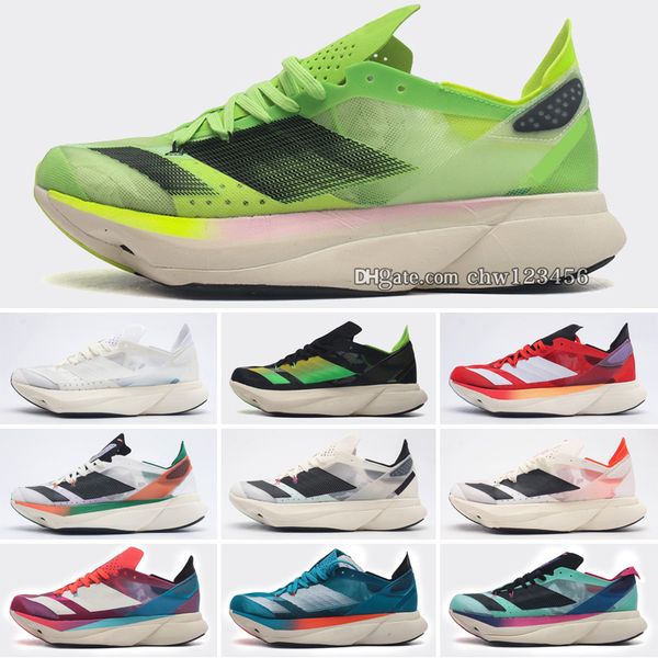 2024 Hot Adizero Adios Pro 3 Running People Movimiento Tan Beige Naranja Kawana Encarburos en blanco y negro Alta elasticidad Tipo de tenis zapatillas para hombres