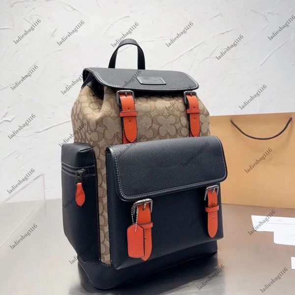 2024 Mochila de diseñador caliente para hombres y mujeres, mochila de moda, bolsa de libros, flores antiguas clásicas, clip con cordón abierto y cerrado, mochila de cuero jacquard