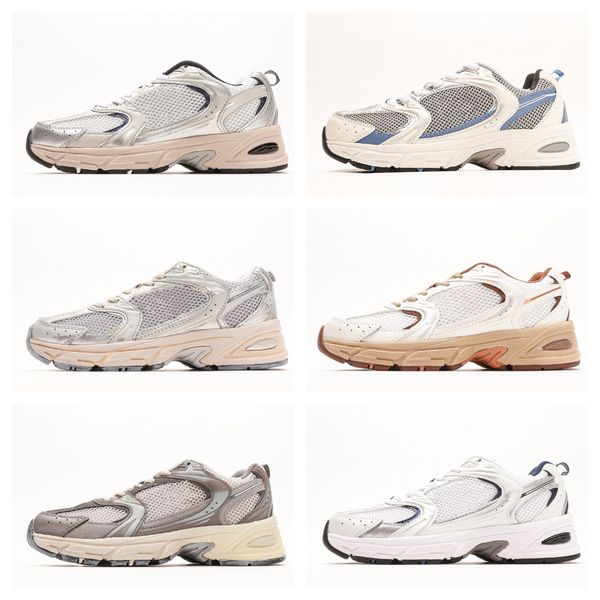 2024 Chaussures de course chaudes de créateurs hommes femmes 530 set ciel bleu pur blanc beige noire extérieure de sport décontracté chaussures de haute qualité