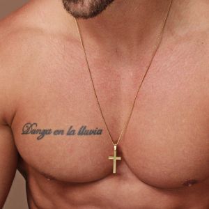 Colliers croisés en or jaune 14 carats pour hommes, chaîne avec pendentif, bijoux cadeau, tendance 2024