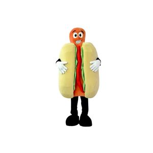 2024 Hot Fast Food Hog Dog Mascot Costuums Adverteren Voedingsbrood Cosplicale jurken Pak voor advertentie Restaurantwinkels
