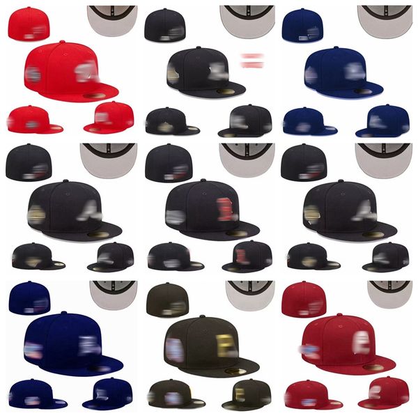 2024 Sombreros ajustados calientes Tamaños Fit Béisbol Fútbol Snapbacks Diseñador Sombrero plano Activo Bordado ajustable Gorras de malla de algodón Todo el equipo