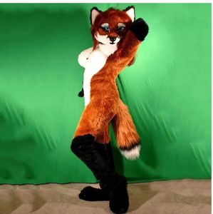 2024 Hot Nieuwe Fox Mascot Costume Furry Animal Adult Walking Performance kostuum Halloween Party Dress-Up Outfit nieuwste advertenties