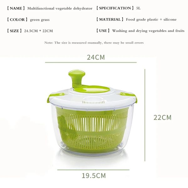 2024 Hot nouveau lavage chaud et spin-sécheur Salad Spinner grand sèche