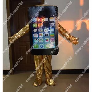 Costume de mascotte de téléphone portable, offre spéciale 2024, vêtements de performance de carnaval animé, robe publicitaire