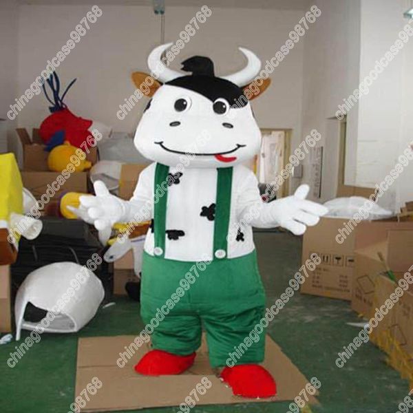 Costume de mascotte de vache, vêtements de performance de carnaval animé, robe publicitaire, offre spéciale 2024